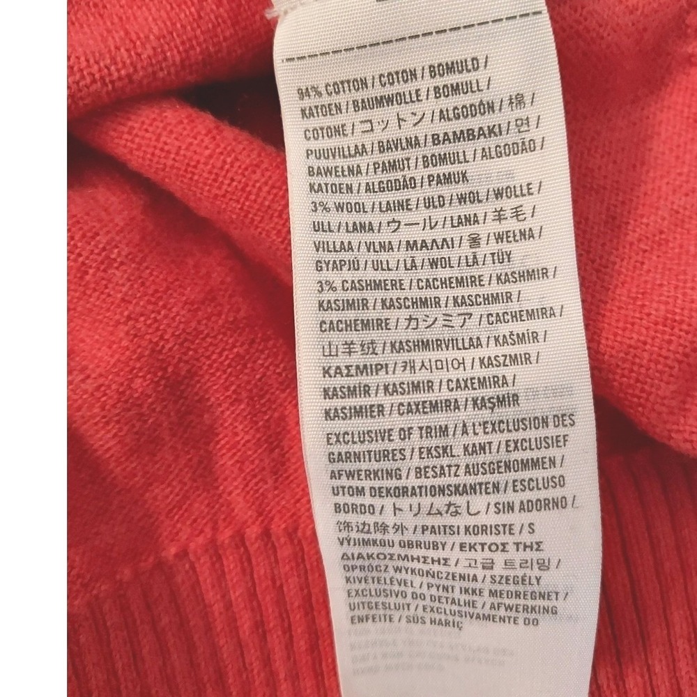 Abercrombie & Fitch Sweater Mens L Rust Muscle Fit Cotton Cashmere V-Neck Moose - Picture 5 of 6